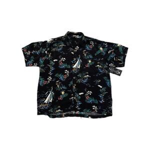 Vintage Pineapple Moon Button-Up Shirt